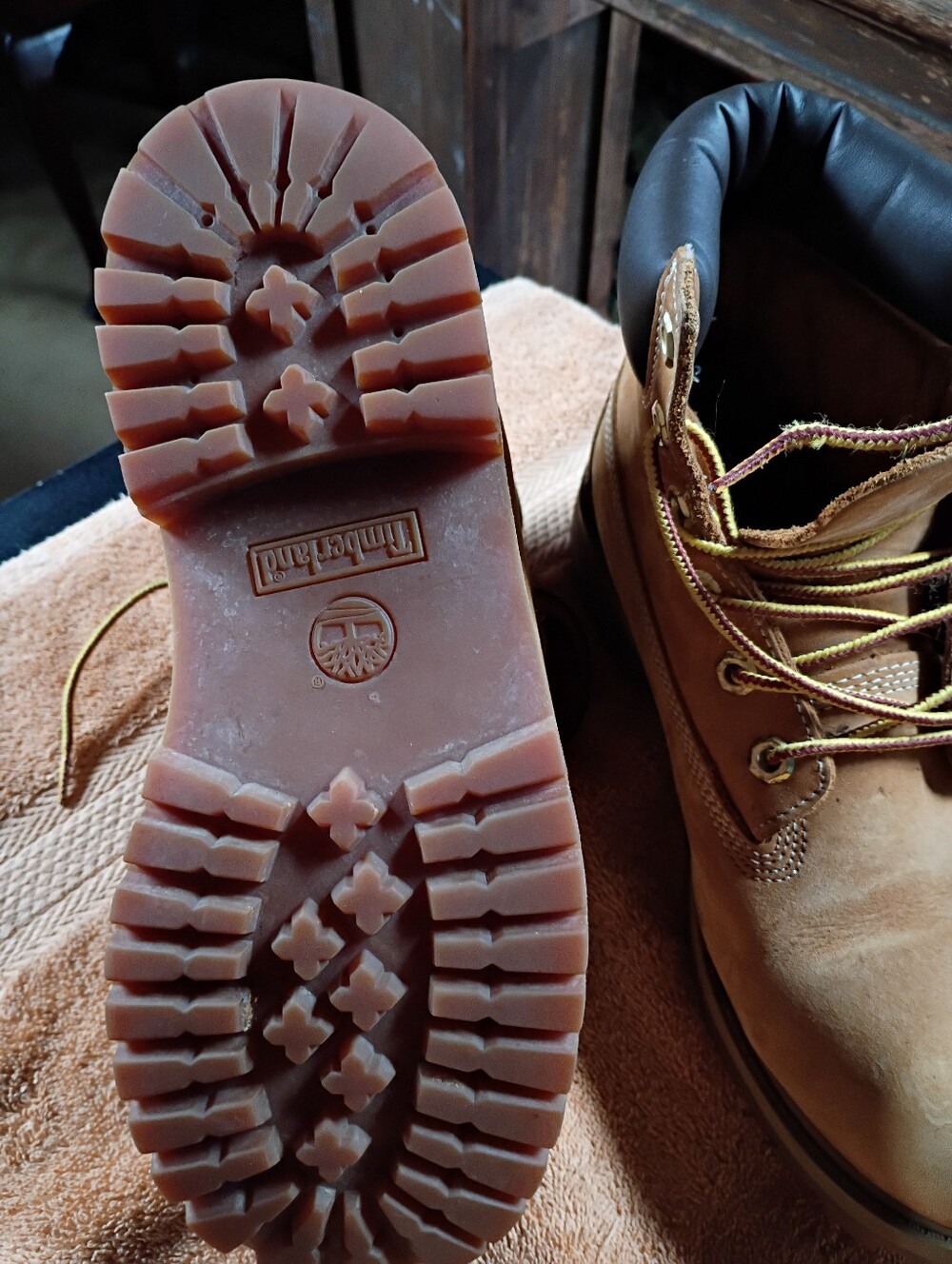 Timberland Wheat Brown Waterproof Lace-Up Work Boots